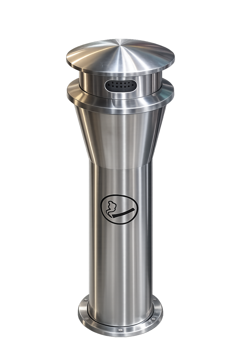 Stylish Stainless Steel Outdoor Bin