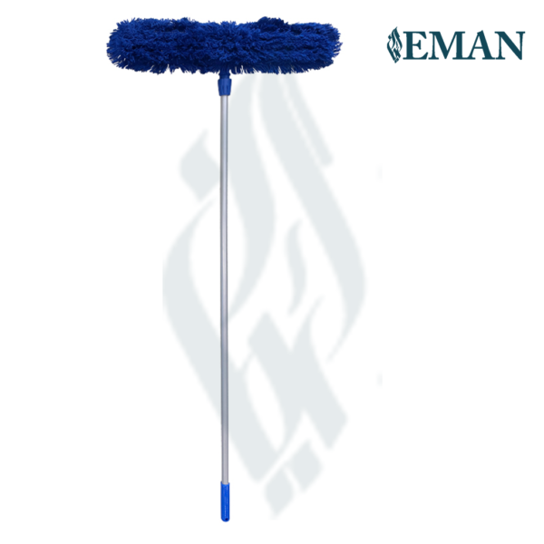 Floor Cleaning Wet Mop With Stick White/Blue - Image 5