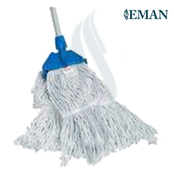 Floor Cleaning Wet Mop With Stick White/Blue